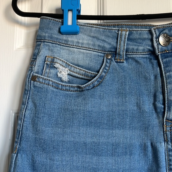 Wild Blue Denim Skirt - Picture 2 of 5